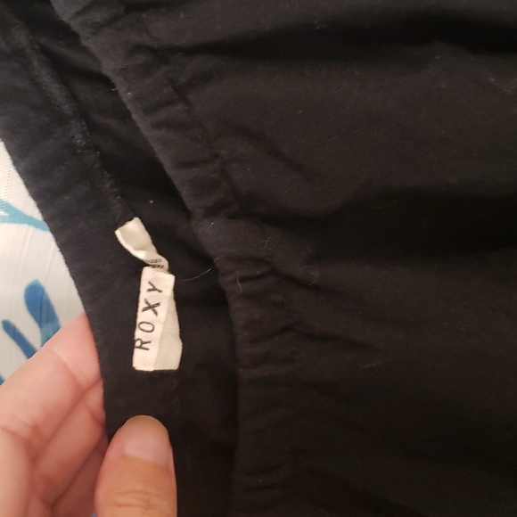 Roxy off the shoulder cute black short dress size small - Picture 4 of 6